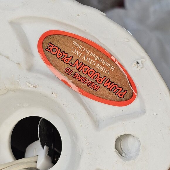 1992 Giny Plum Puddin' Place,‎ Meeting Gingerbread House Christmas Village Light - Picture 12 of 15